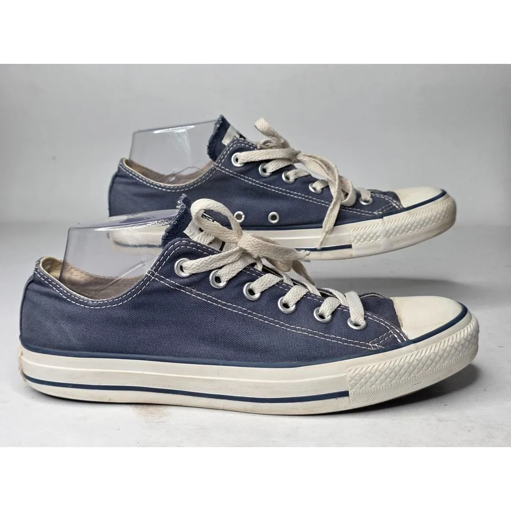 Vintage Converse All Star Sneakers‎ Men's 8 Women's 10 Navy Canvas Low Top Shoes